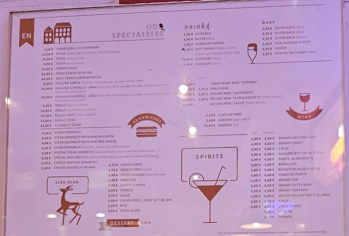 Menu Gazela-4