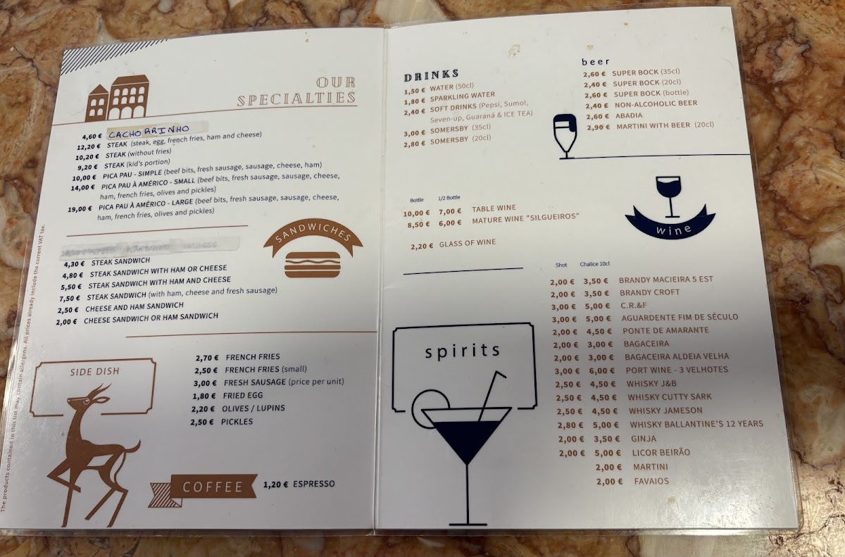 Menu Gazela-6